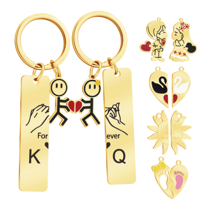 Valentine's Day Gift - Personalized Sending Love Keychain