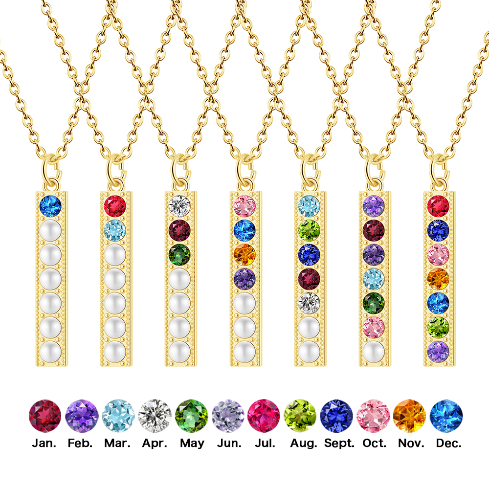 ✨ Personalized Birthstone & Pearl Bracelet/Necklace ✨