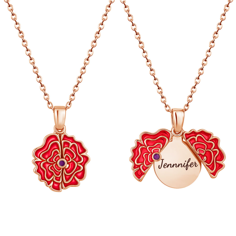 Valentine's Day Gifts🌸 Personalized Blooming Flower Name Necklace