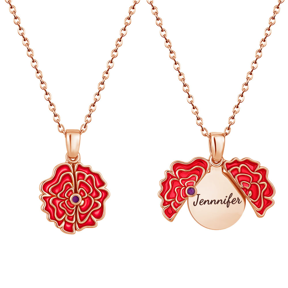 Valentine's Day Gifts🌸 Personalized Blooming Flower Name Necklace