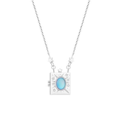 ✨ Diamond Photo Locket Necklace