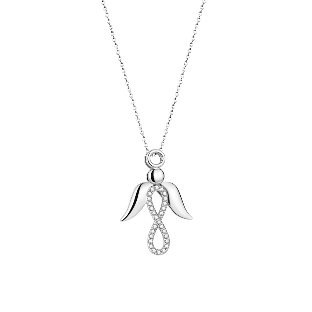 Valentine’s Day Angel Wings Infinity Necklace