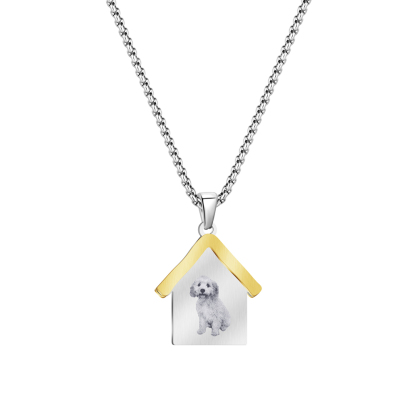 Pet House Photo Necklace 🐾