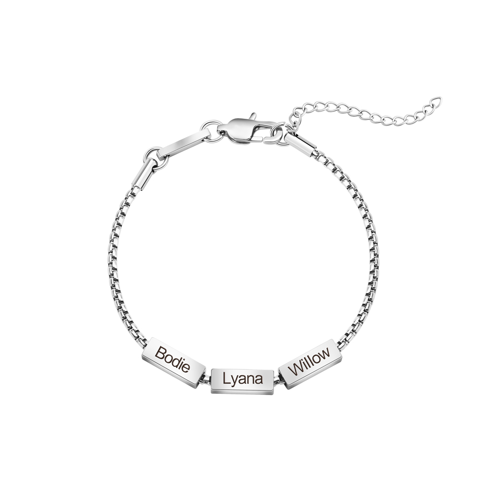 Personalized Name Bead Bracelet