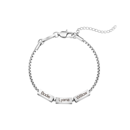 Personalized Name Bead Bracelet