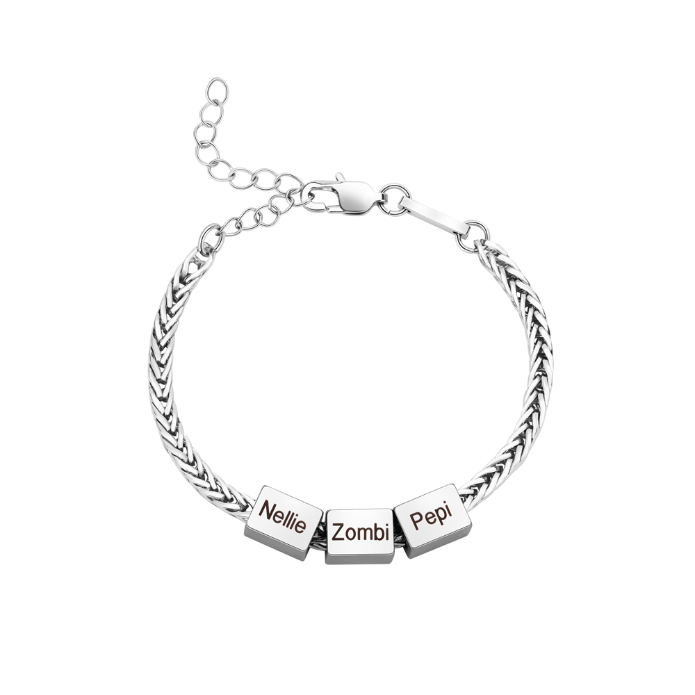 Personalized Name Bead Bracelet