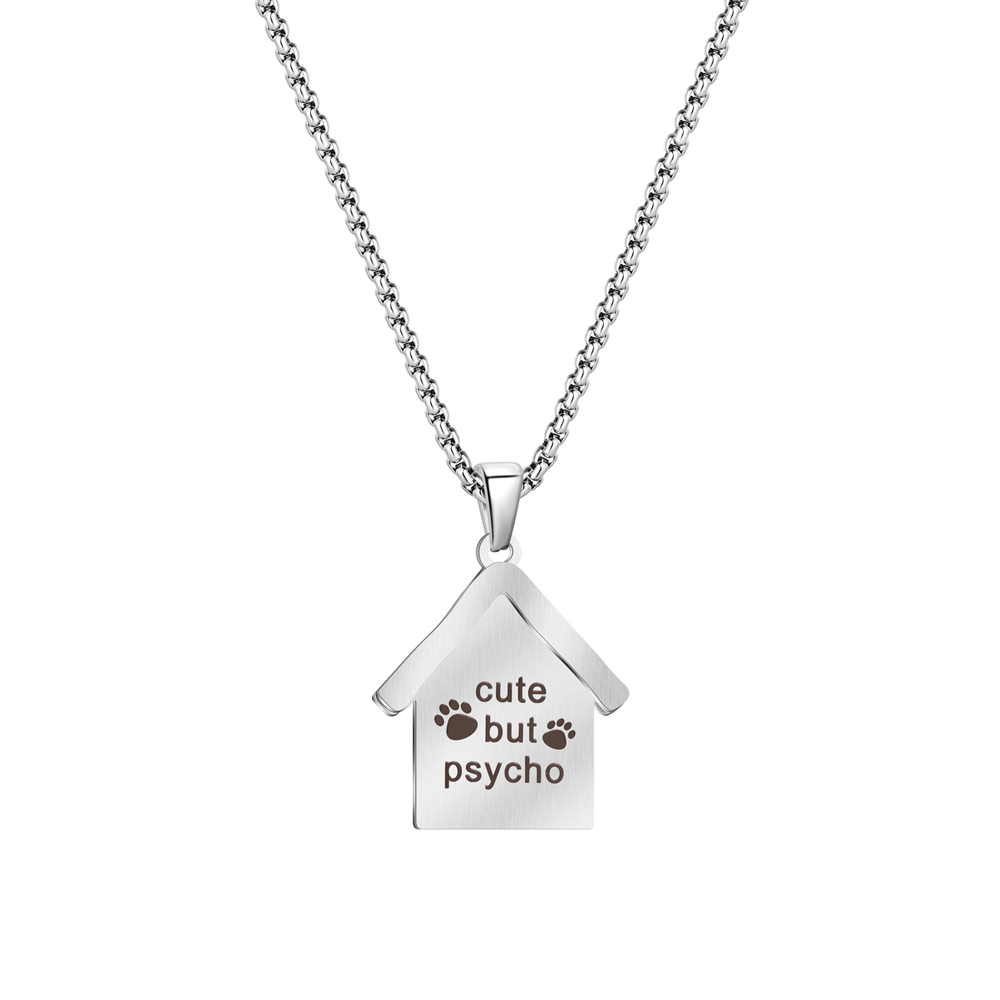 Pet House Photo Necklace 🐾