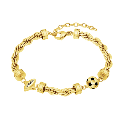 [Copy]✨Twist Chain "My Interests" Custom Bracelet