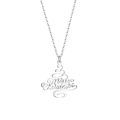 ✨ Merry Christmas Script Necklace ✨