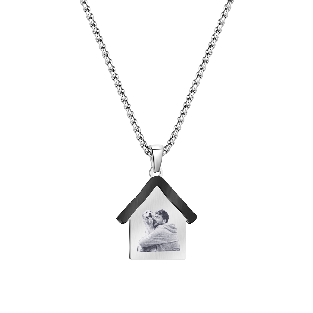 Pet House Photo Necklace 🐾