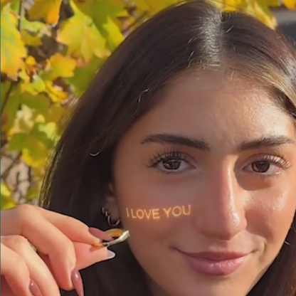 “I Love You” Projection Ring