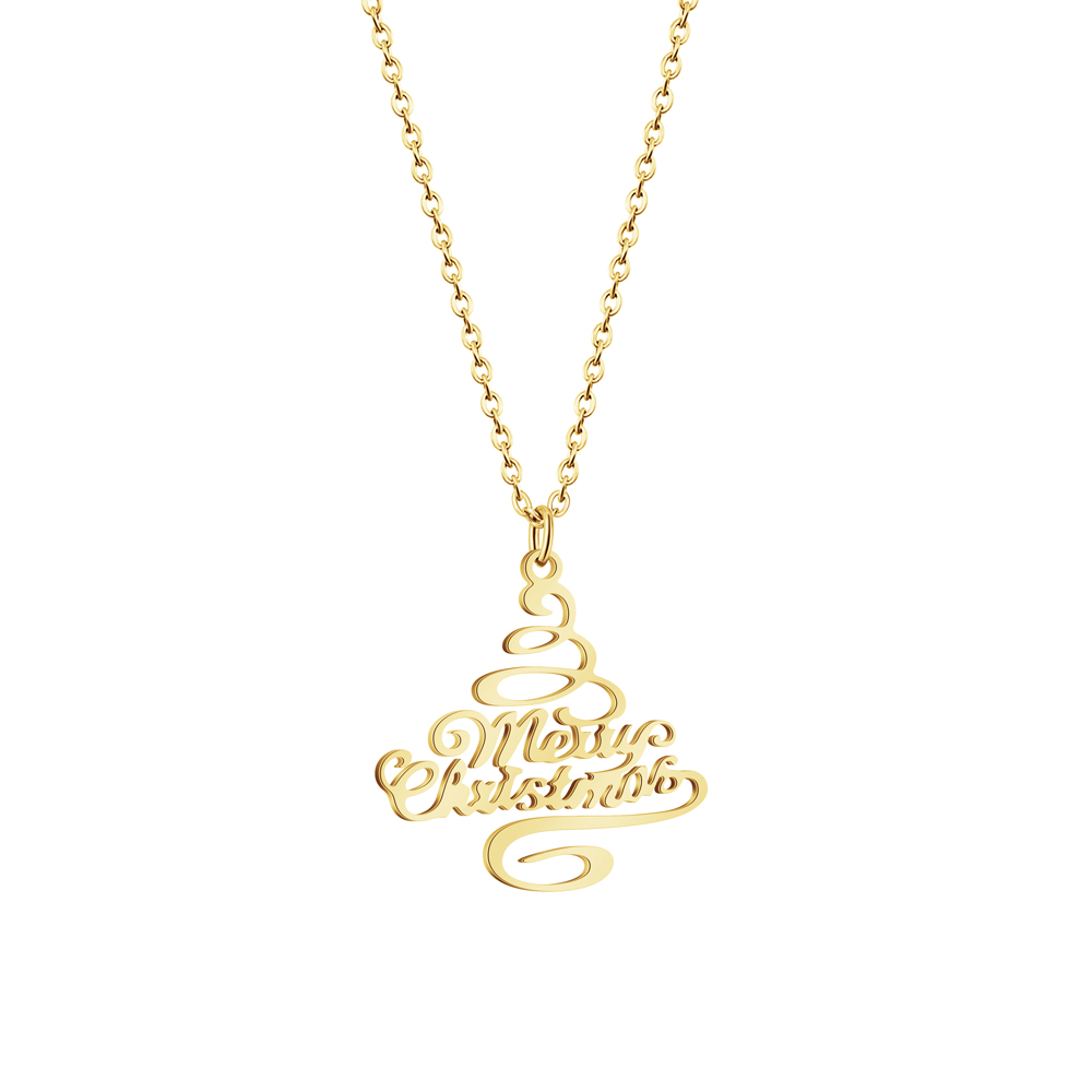 ✨ Merry Christmas Script Necklace ✨
