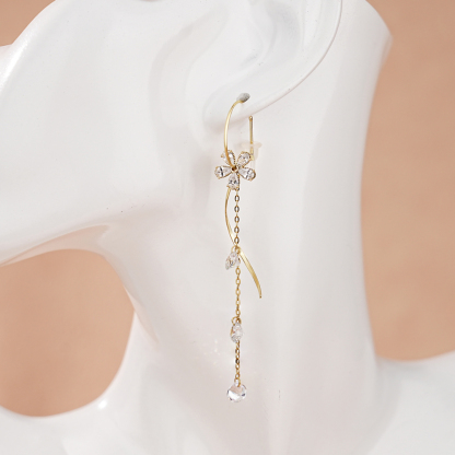 Flower Multi-Diamond Earrings