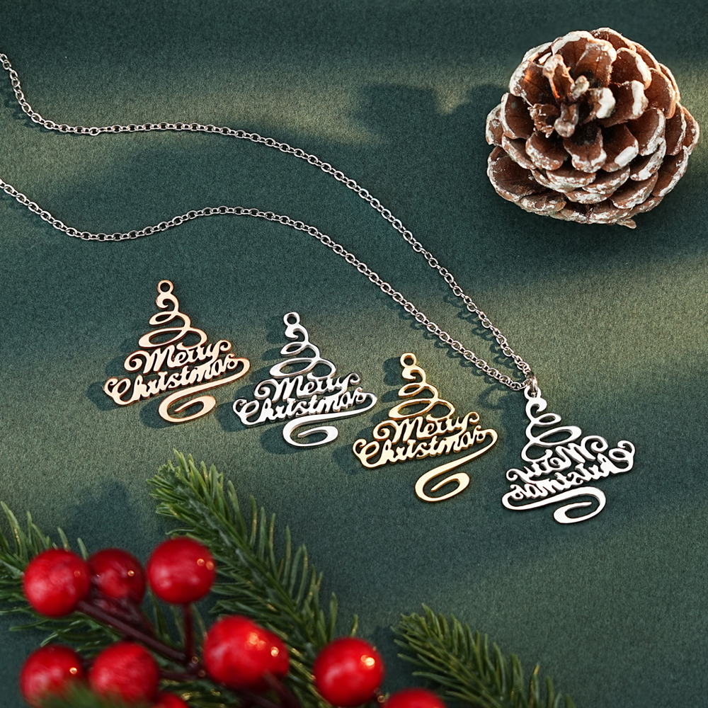 ✨ Merry Christmas Script Necklace ✨