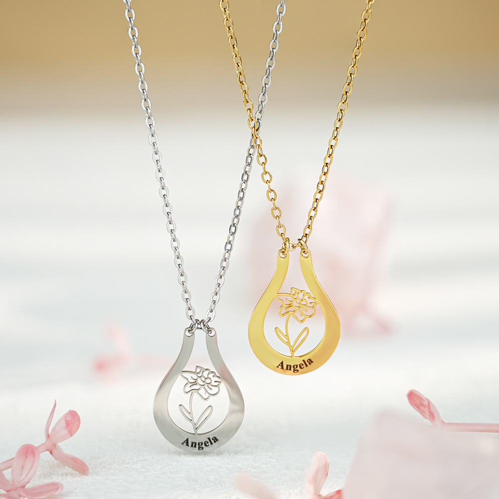 Bespoke Customization - 🌼Unique Birth Flower Necklace🌼