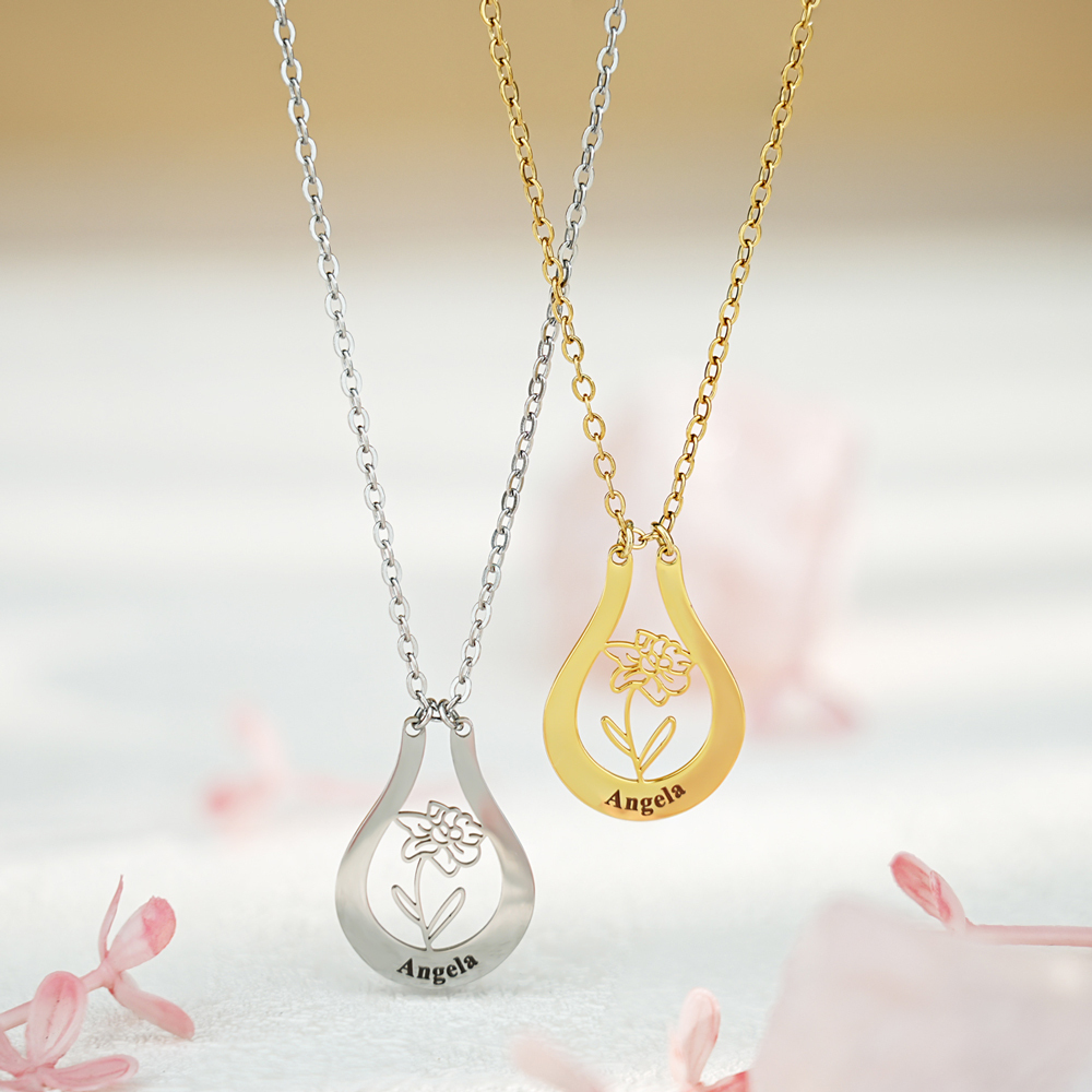 Bespoke Customization - 🌼Unique Birth Flower Necklace🌼