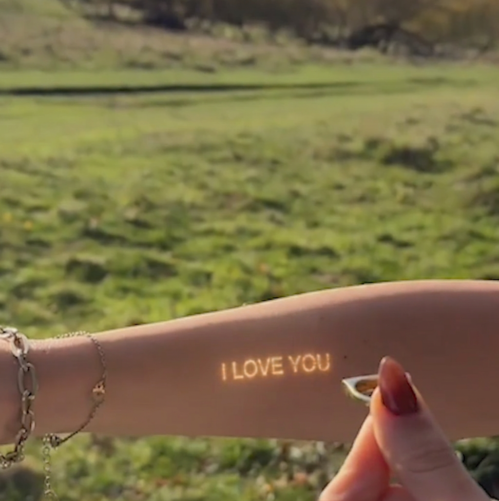 “I Love You” Projection Ring