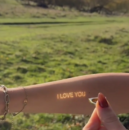 “I Love You” Projection Ring