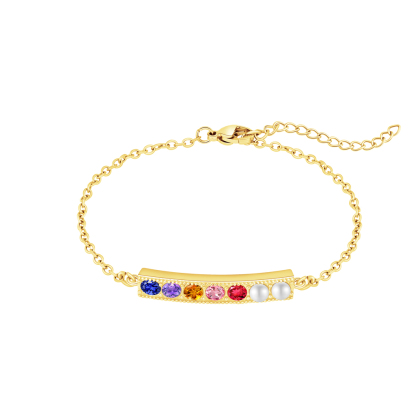 ✨ Personalized Birthstone & Pearl Bracelet/Necklace ✨