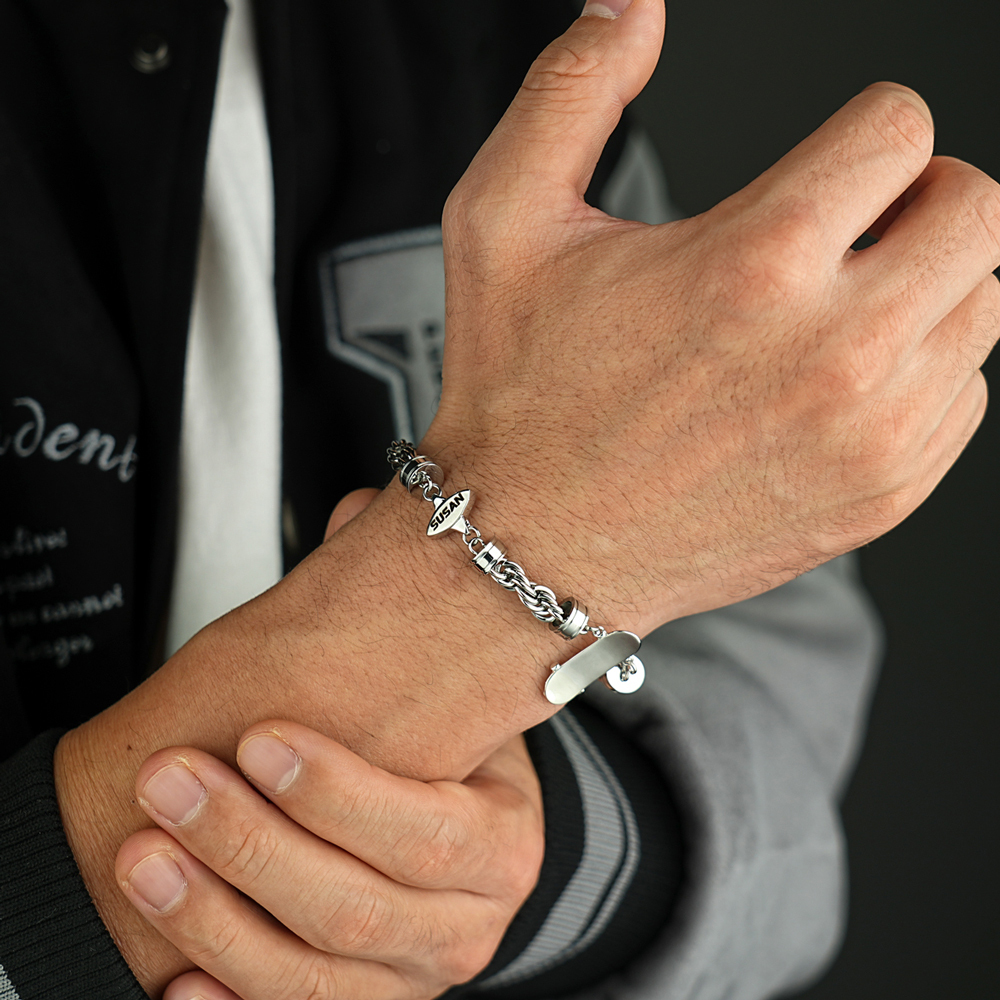 [Copy]✨Twist Chain "My Interests" Custom Bracelet