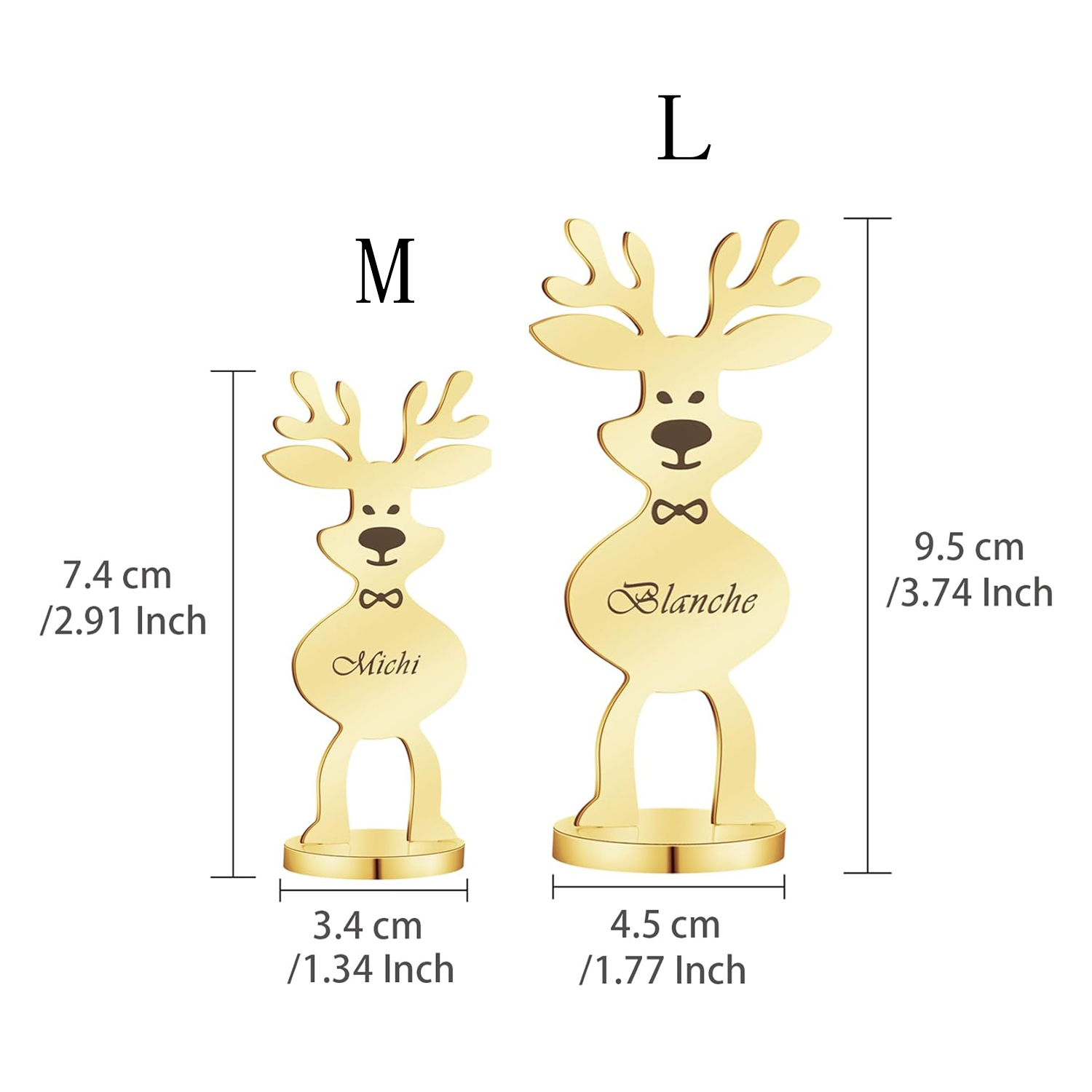 Personalized Reindeer Place Card Holder