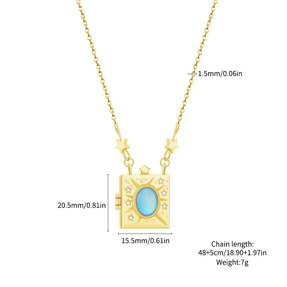 ✨ Diamond Photo Locket Necklace