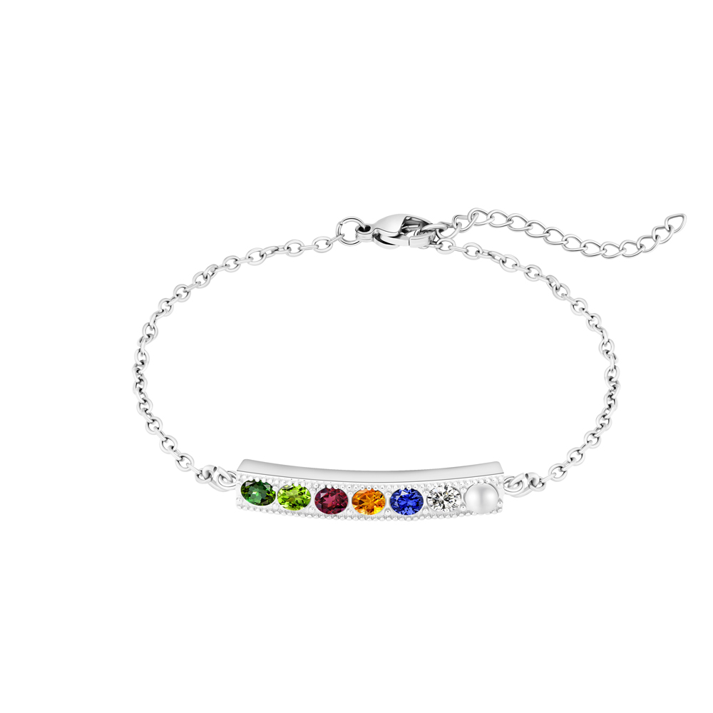 ✨ Personalized Birthstone & Pearl Bracelet/Necklace ✨