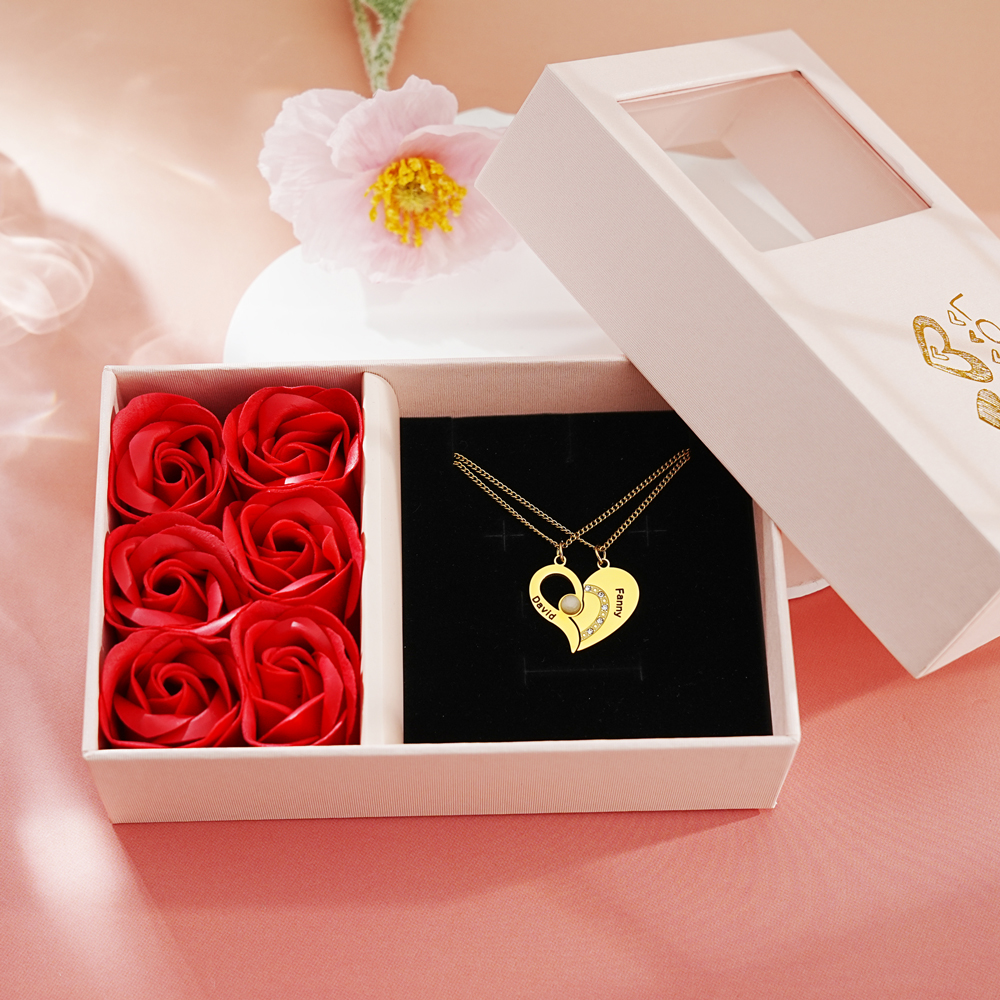 Valentine's Day Gift - Personalized Asymmetric Love Necklace