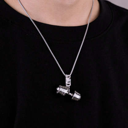 Father's Day🎁 Personalized DAD Dumbbell Charm Necklace