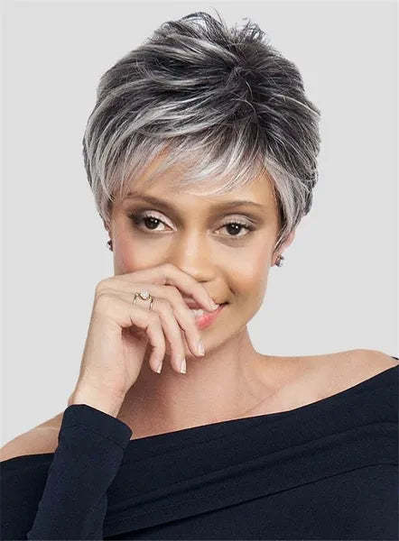 HOT SALE🔥 45% OFF|SHORT NATURAL HAIR TOPPERS With Bangs