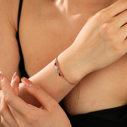 Personalized Birthstone Bracelet