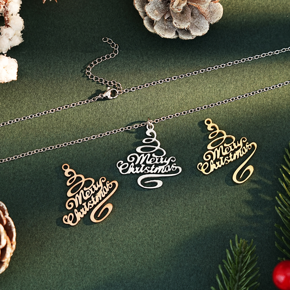 ✨ Merry Christmas Script Necklace ✨