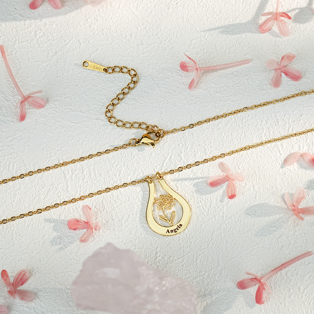 Bespoke Customization - 🌼Unique Birth Flower Necklace🌼
