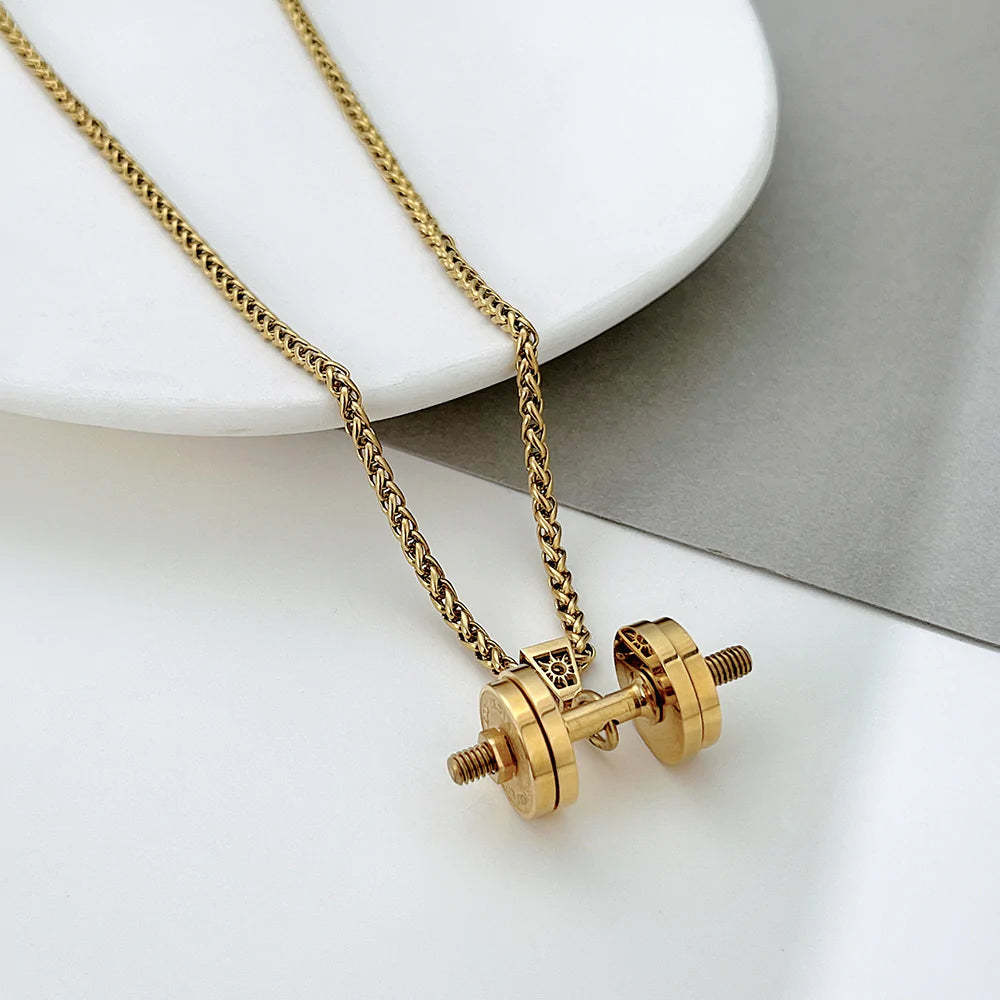 Father's Day🎁 Personalized DAD Dumbbell Charm Necklace
