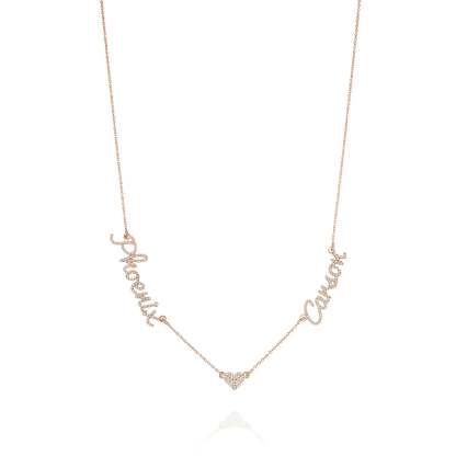 Christmas Gift🎁 Personalized Diamond Heart Name Necklace