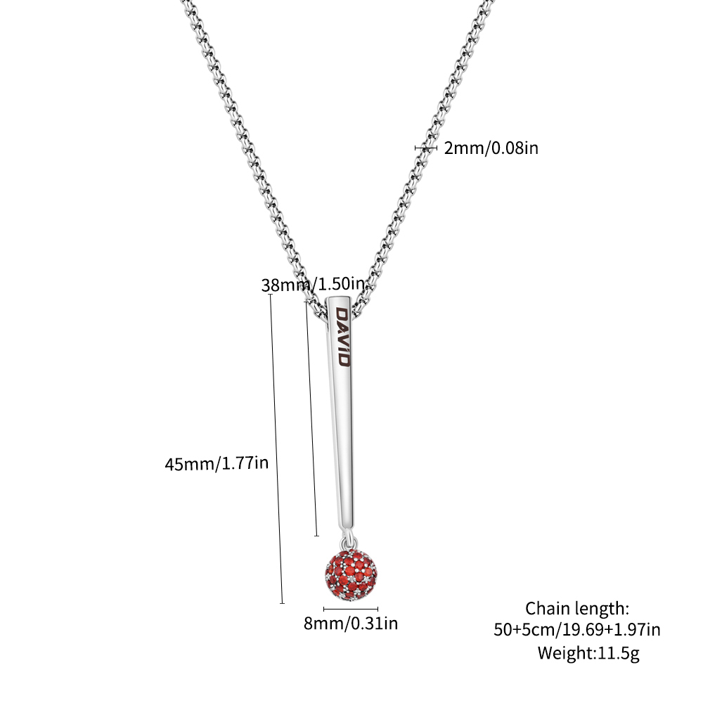 Customized Name Snooker Necklace