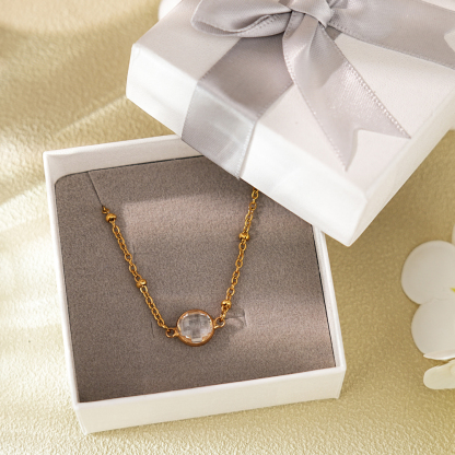 Valentine's Day Gifts🎁 Transparent Crystal Necklace