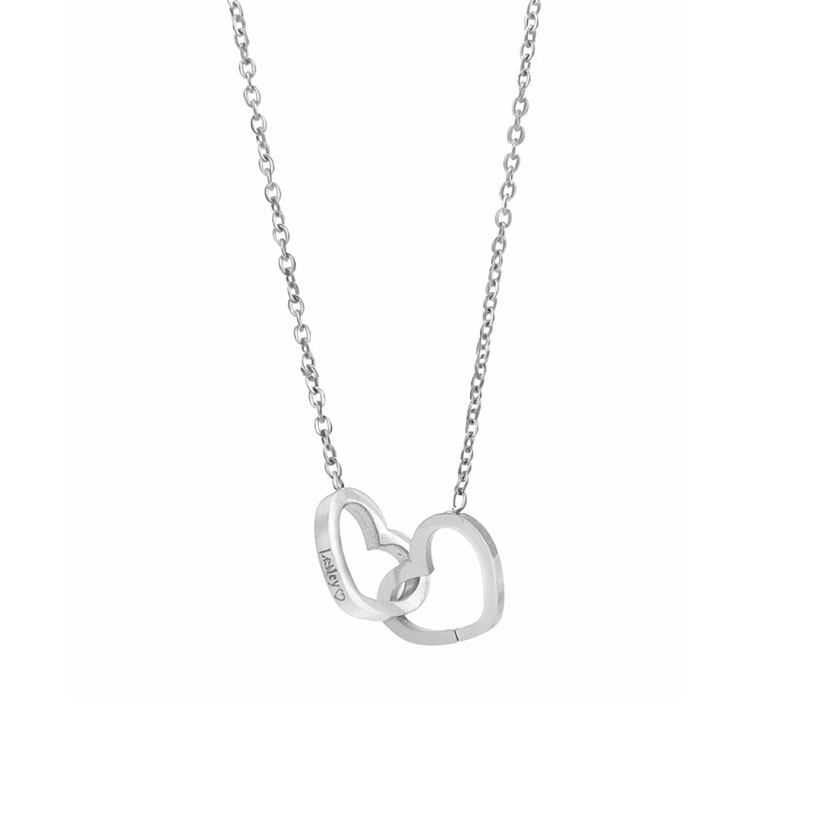 Personalized Double Heart 💕 Necklace