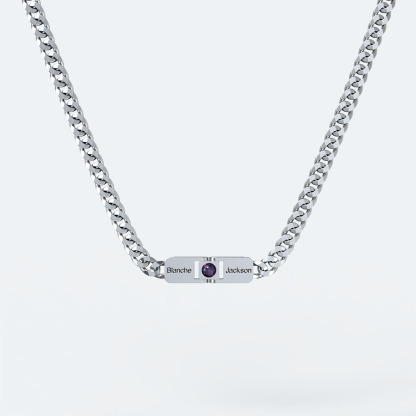 Personalized Couple Folding Projection Necklace