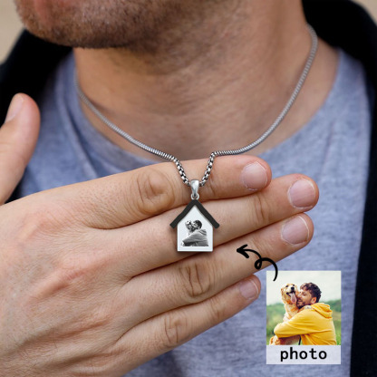 Pet House Photo Necklace 🐾