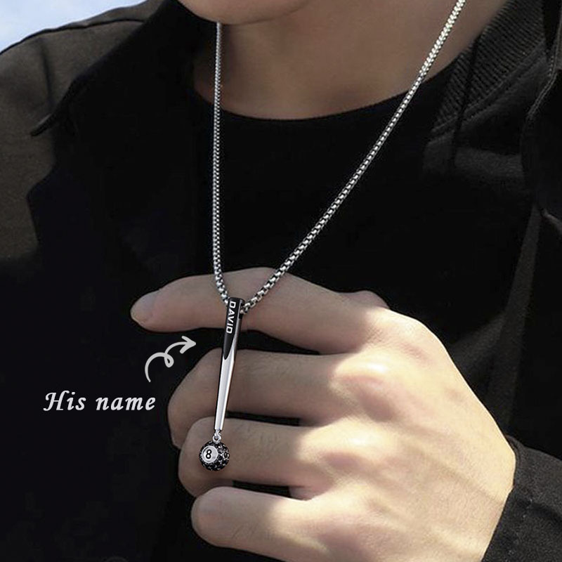 Customized Name Snooker Necklace