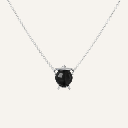 Cauldron Alchemy Crystal Necklace (customize your own crystal beads)