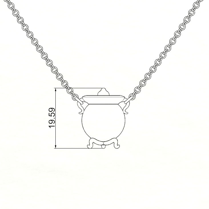 Cauldron Alchemy Crystal Necklace (customize your own crystal beads)