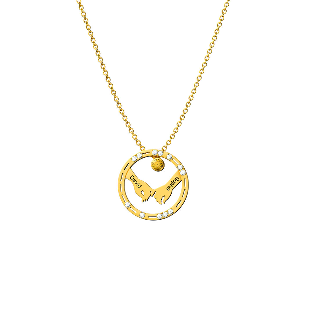 Morse Code “I Love You” Couple Necklace