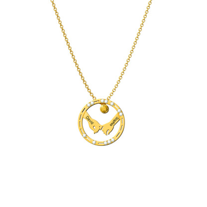 Morse Code “I Love You” Couple Necklace