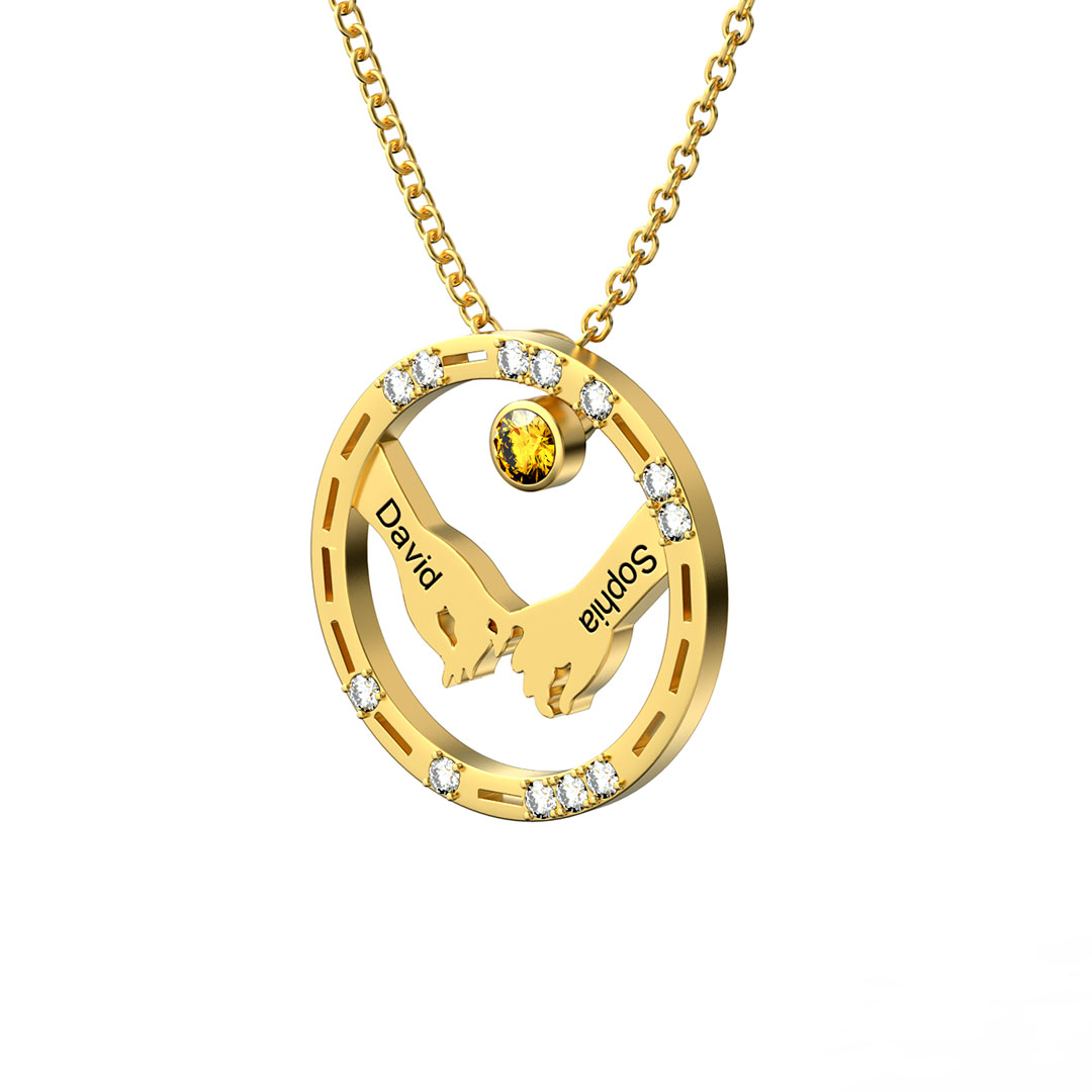 Morse Code “I Love You” Couple Necklace