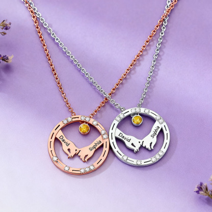 Morse Code “I Love You” Couple Necklace