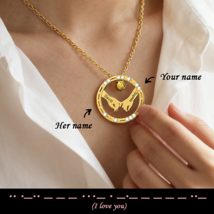 Morse Code “I Love You” Couple Necklace