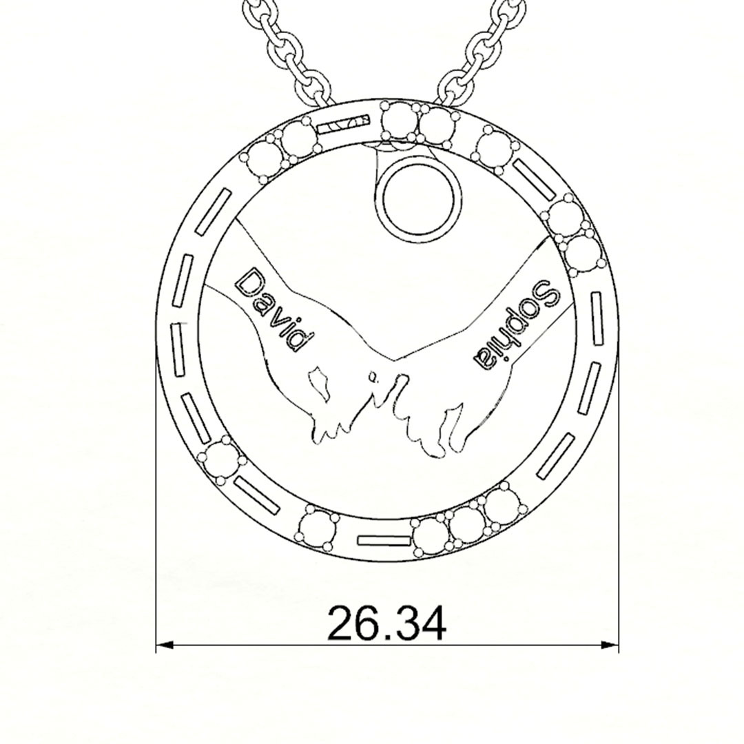 Morse Code “I Love You” Couple Necklace