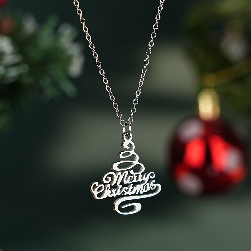 ✨ Merry Christmas Script Necklace ✨